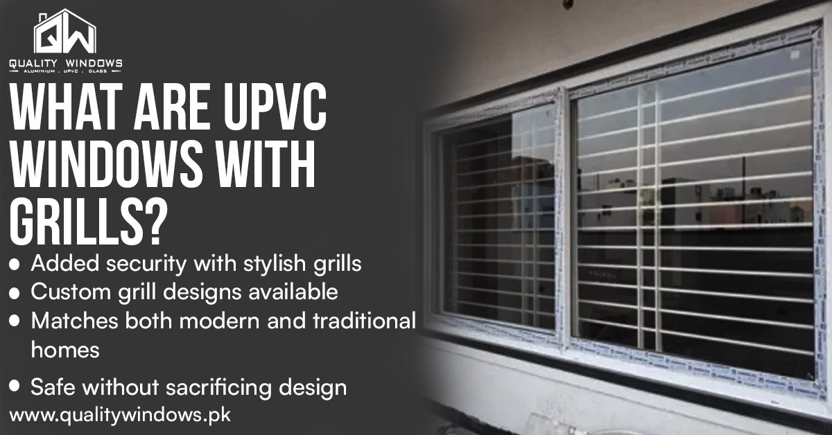 upvc windows with grills